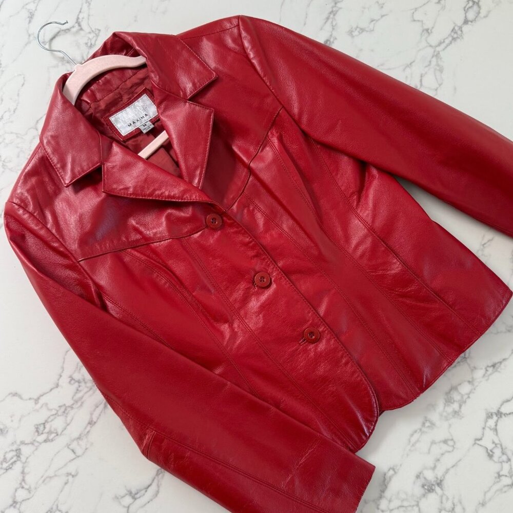 Vintage Wilsons Leather Maxima Jacket - Red - Size Medium